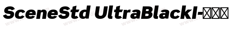 SceneStd UltraBlackI字体转换